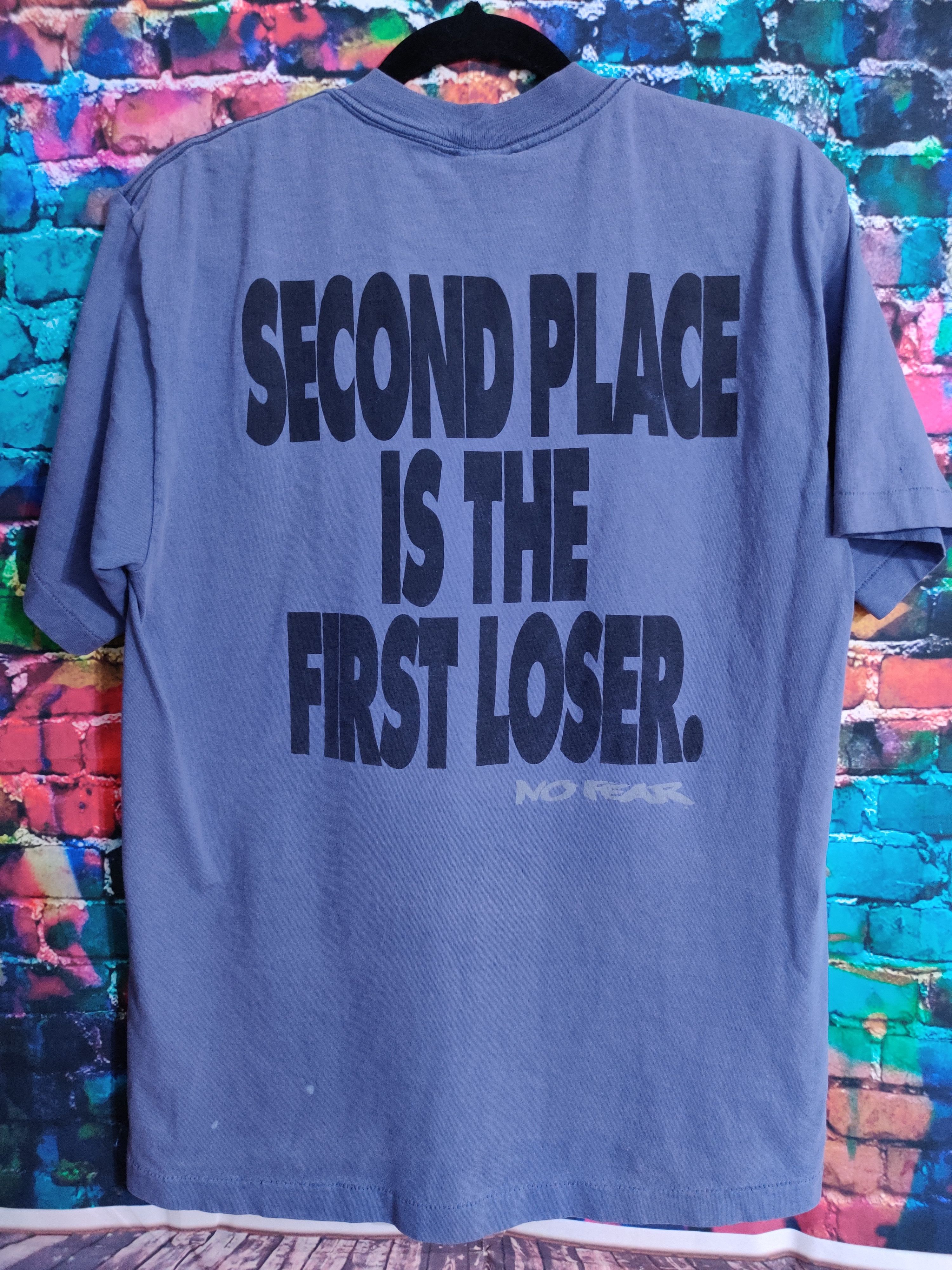 Vintage Vintage No Fear Second Place First Loser Single Stitched Tee Size US L / EU 52-54 / 3 - 1 Preview
