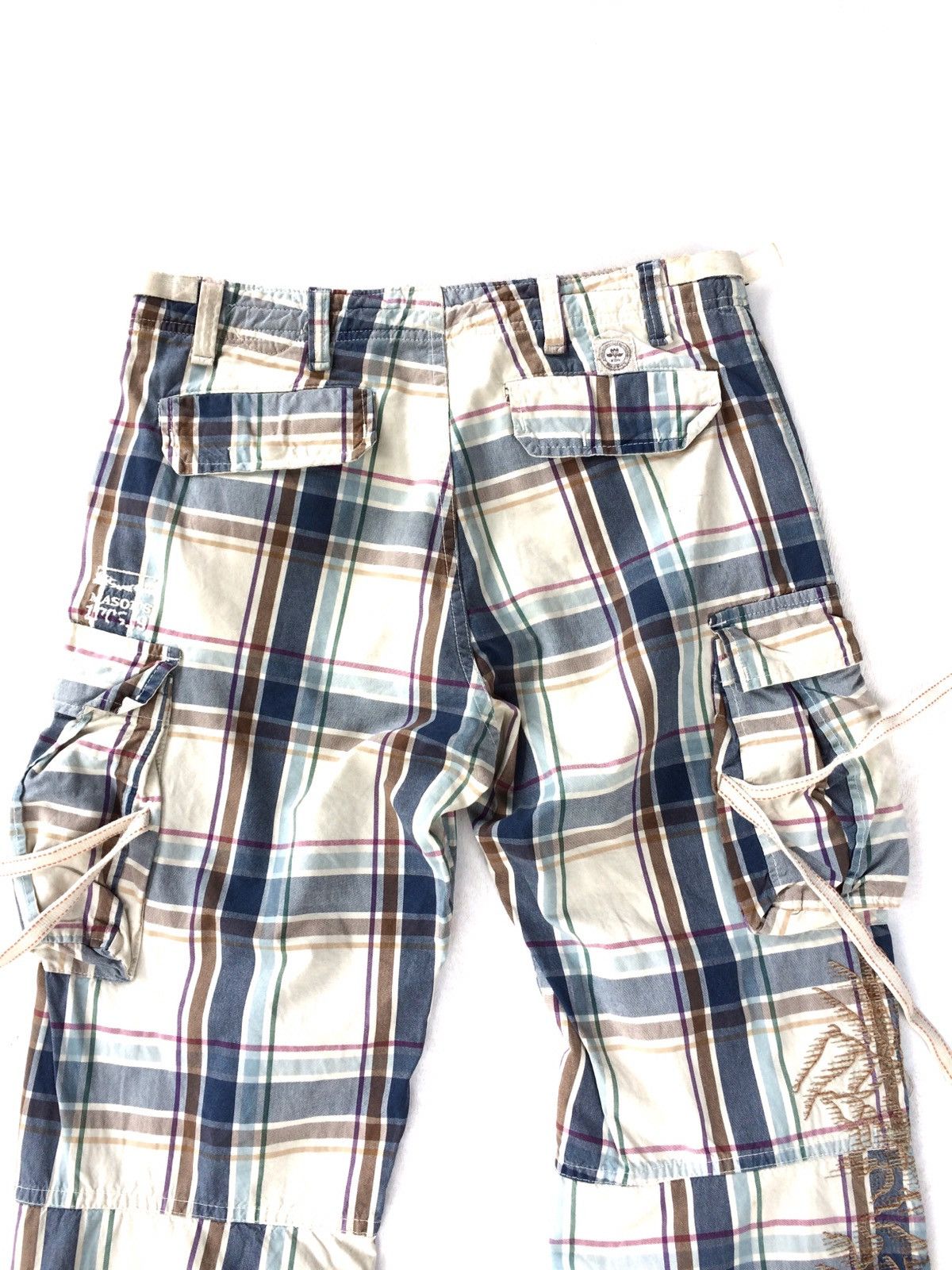 Japanese Brand Checkered Plaid Tartan Bondage Parachute Trousers Cargo Pant Size US 32 / EU 48 - 9 Thumbnail