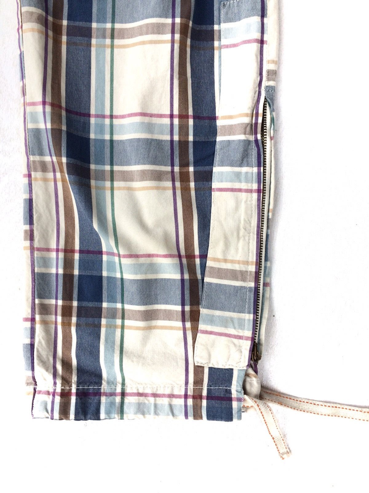Japanese Brand Checkered Plaid Tartan Bondage Parachute Trousers Cargo Pant Size US 32 / EU 48 - 6 Thumbnail