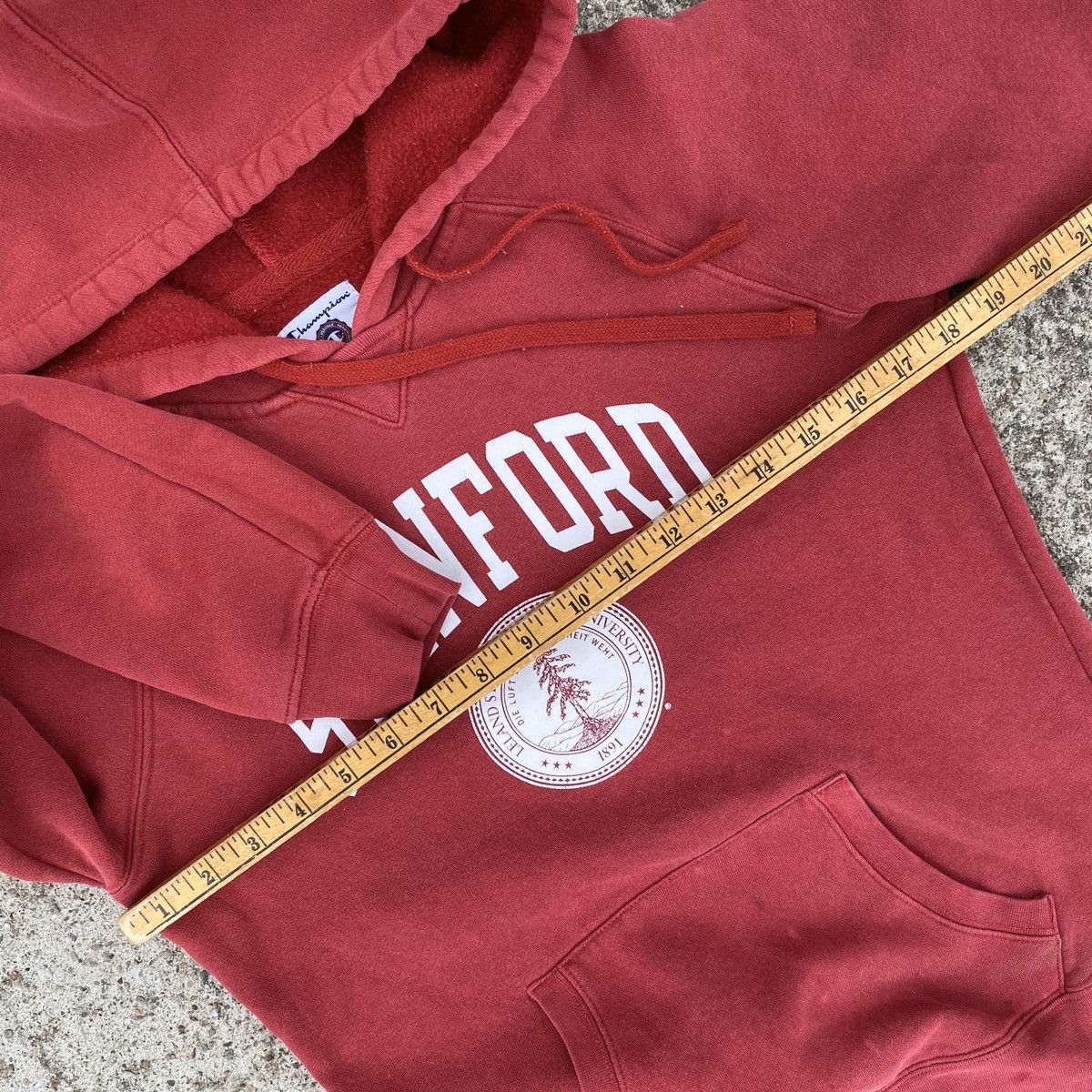 Champion VINTAGE STANFORD UNIVERSITY COLLEGE HOODIE USA 90s SPORT Y2K Size US S / EU 44-46 / 1 - 3 Thumbnail