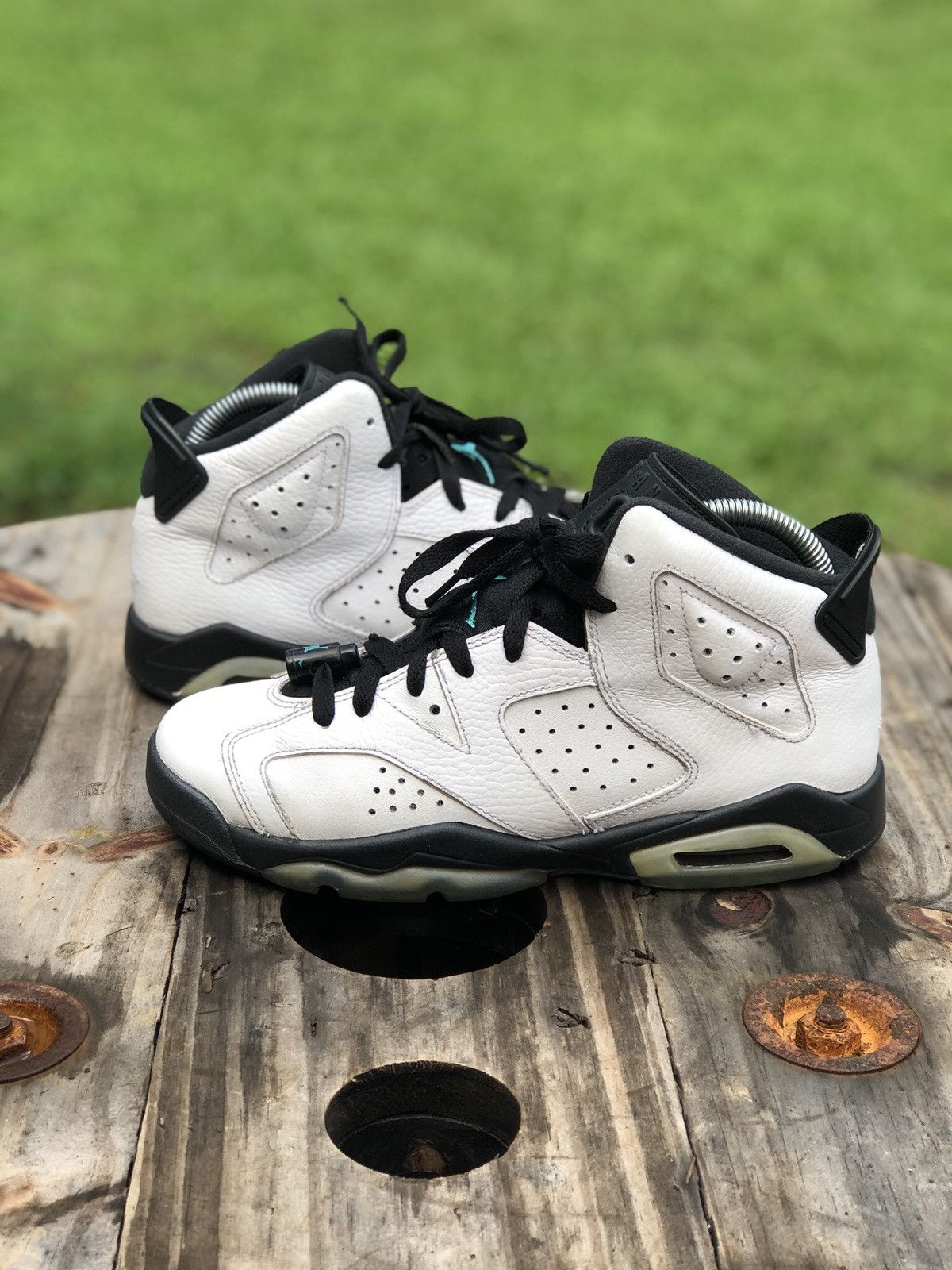 Jordan Brand Air Jordan 6 Retro GS Hyper Jade Size 5.5Y 384665 122 Grailed