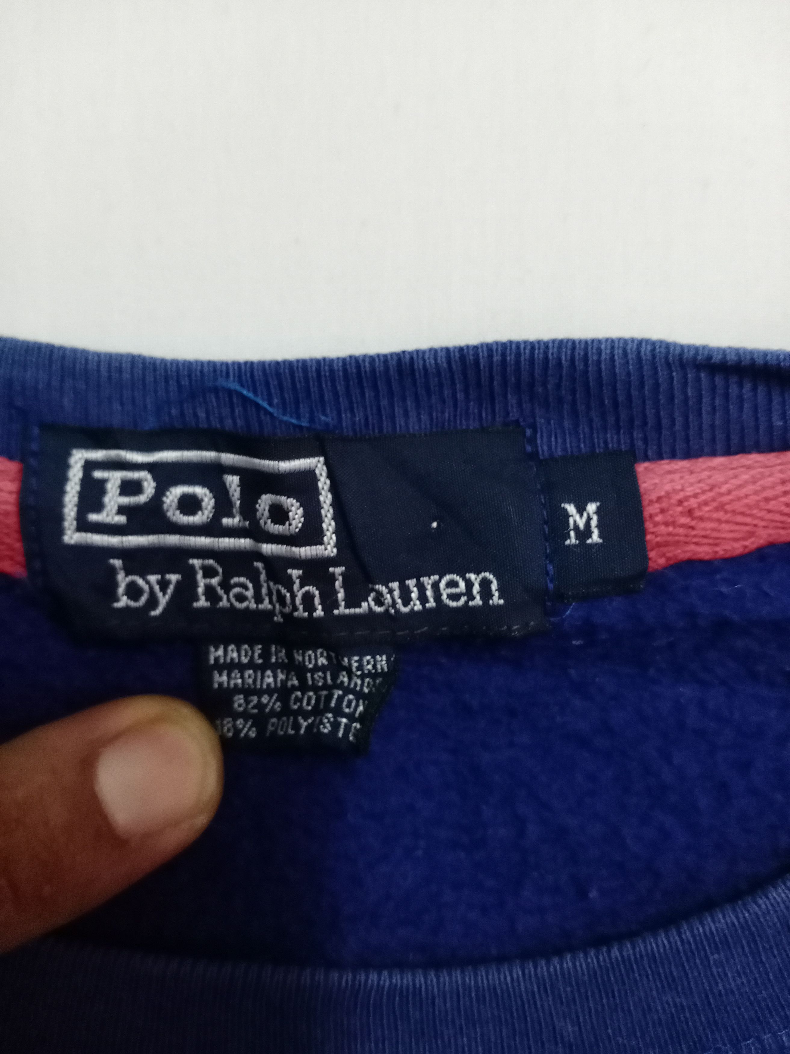 Polo Ralph Lauren × Ralph Lauren × Vintage Vintage Polo Small Logo Embroidered Sweatshirt Size US XL / EU 56 / 4 - 2 Thumbnail