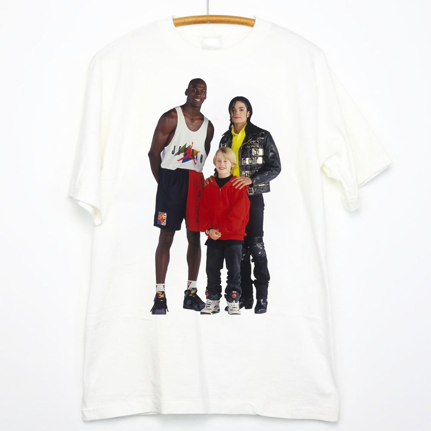 Gildan Vintage Michael Jordan Michael Jackson Macaulay Culkin T shirt Grailed