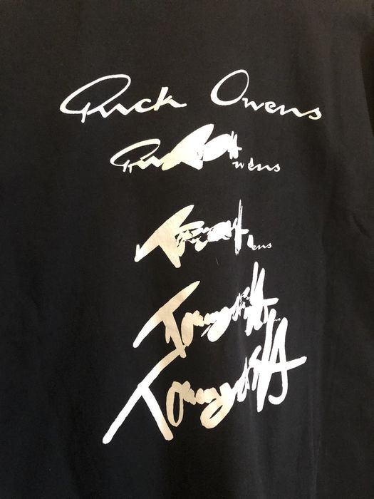 首相発言を評価 ☆超レア☆ Rick Owens x Tommy Cash ロゴ Tシャツ