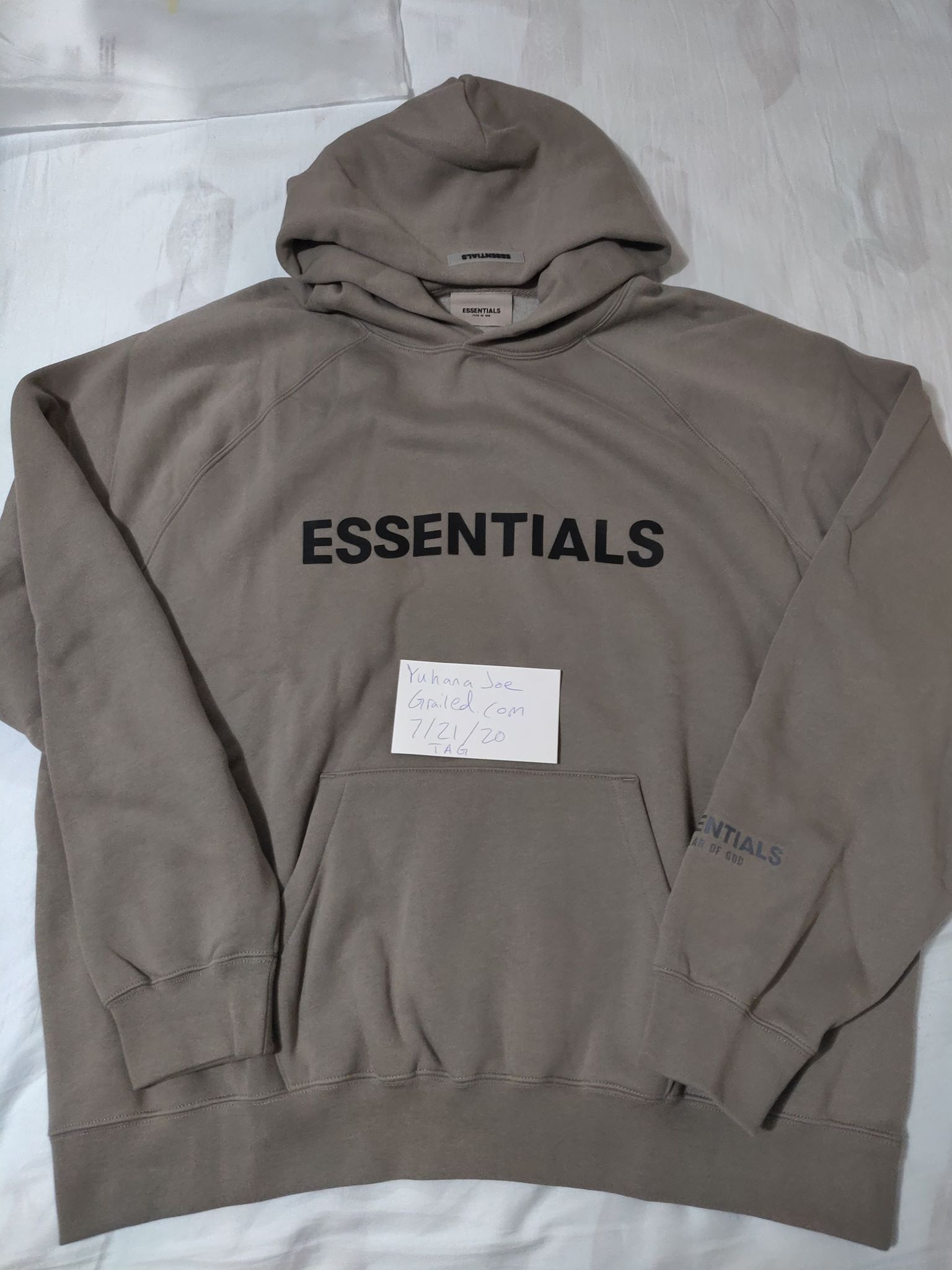 Fear of God 2020 Charcoal Hoodie Essentials FOG | Grailed