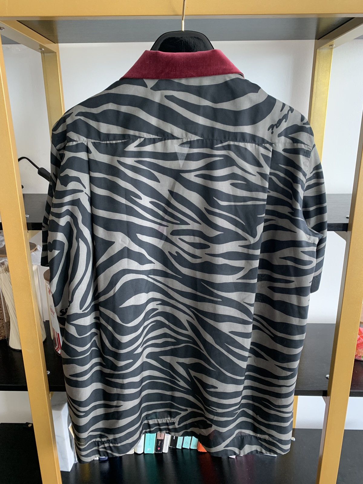 Sacai Sacai Archive 🏆20SS Velvet Collar Zebra - Shirt size 2 Size US M / EU 48-50 / 2 - 2 Thumbnail