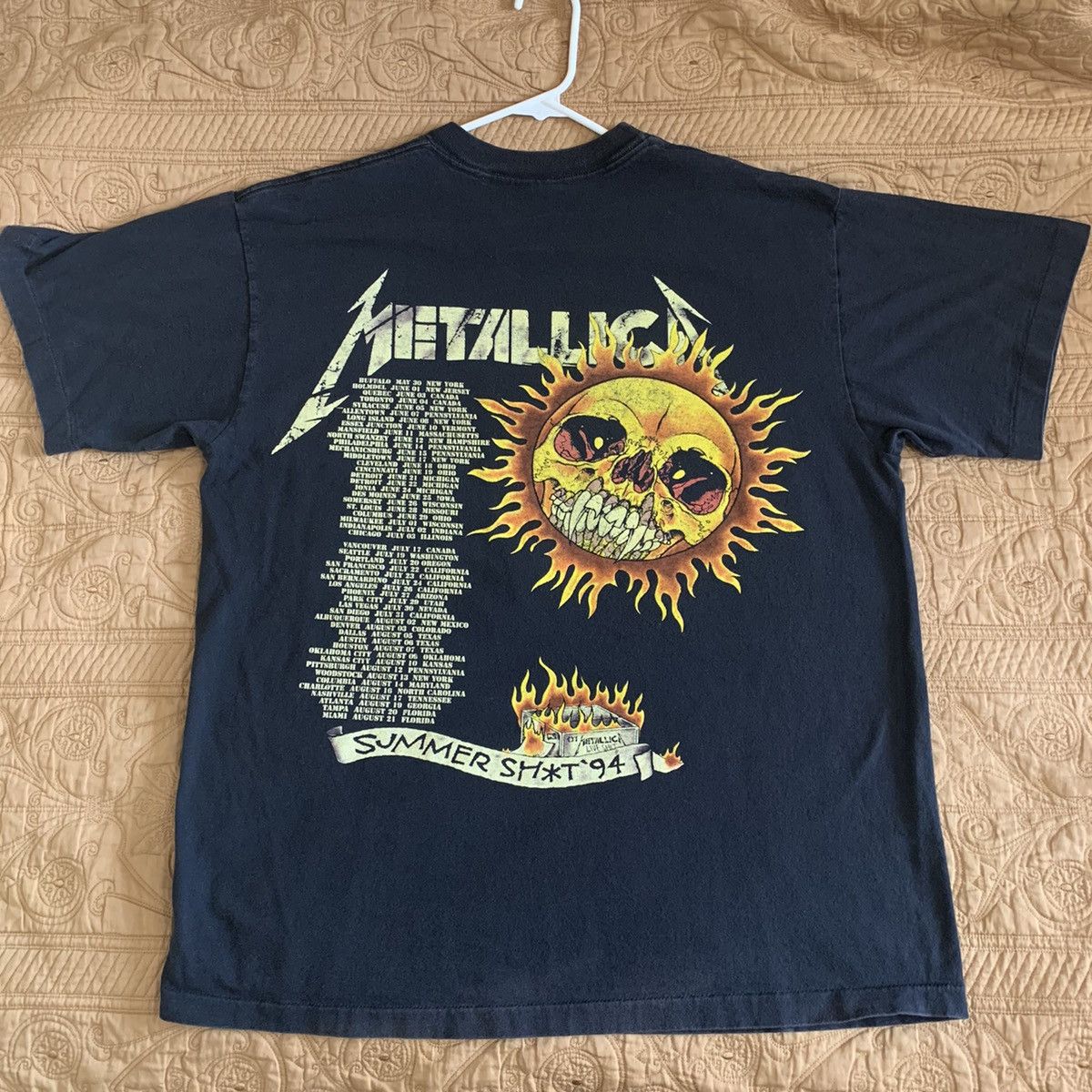 Band Tees × Tour Tee × Vintage Metallica 1994 Pushead Summer Shit 