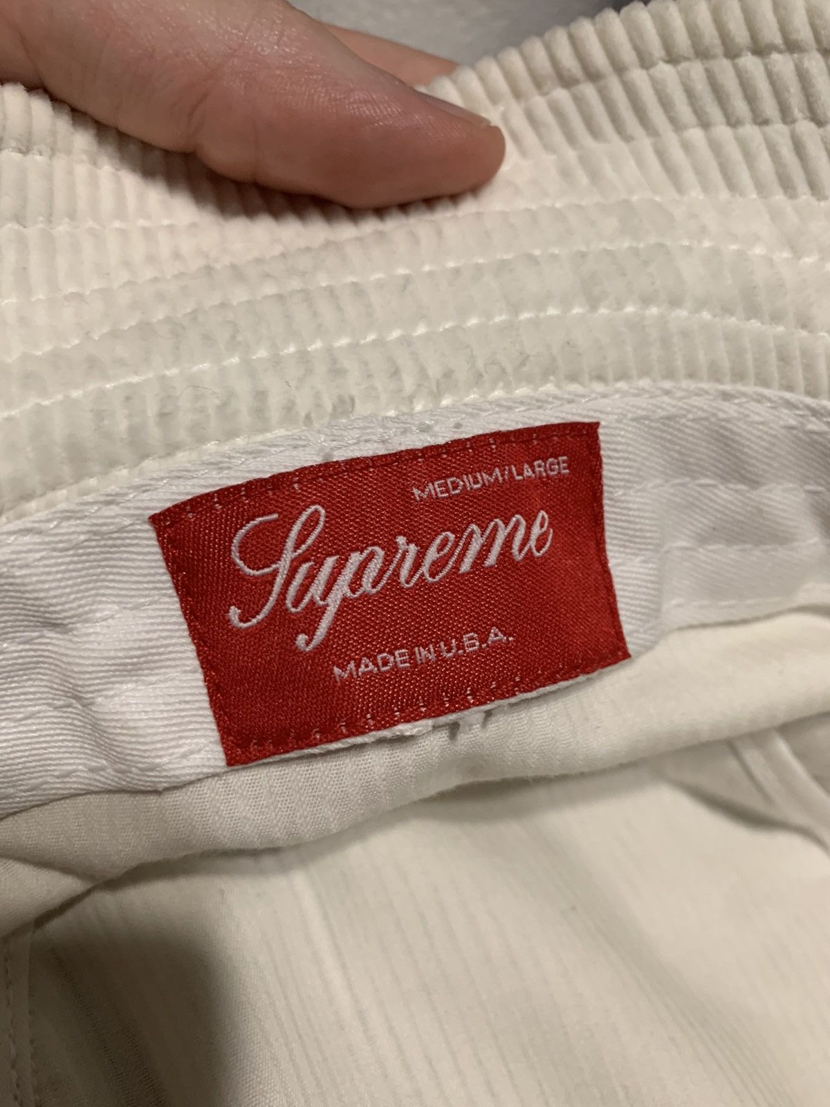 Compact logo corduroy crusher clearance