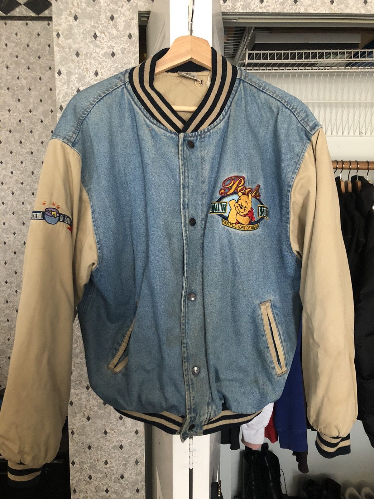 Disney XXXTentacion Vintage Winnie The Pooh Disney Varsity Jacket | Grailed