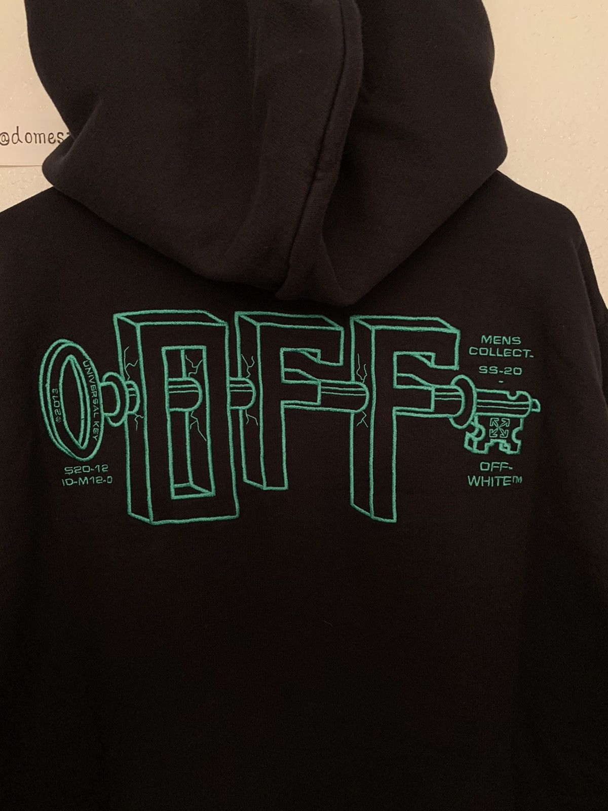 Off-White Off-White Universal Key Black Mint Hoodie Size US L / EU 52-54 / 3 - 11 Thumbnail