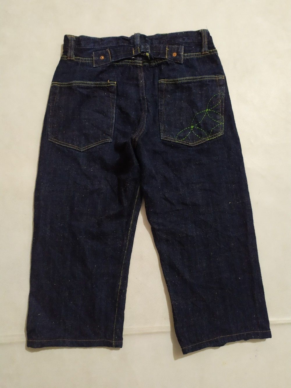 Sugar Cane × Toyo Enterprises Sugar cane Cropped denim Jeans Pants Toyo enterprise Size US 29 - 11 Thumbnail
