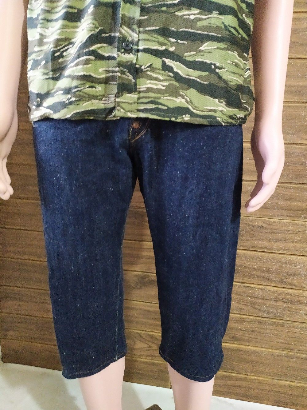 Sugar Cane × Toyo Enterprises Sugar cane Cropped denim Jeans Pants Toyo enterprise Size US 29 - 7 Thumbnail