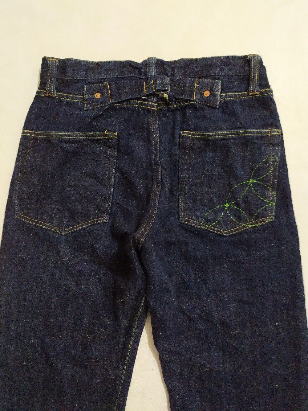 Sugar Cane × Toyo Enterprises Sugar cane Cropped denim Jeans Pants Toyo enterprise Size US 29 - 12 Thumbnail