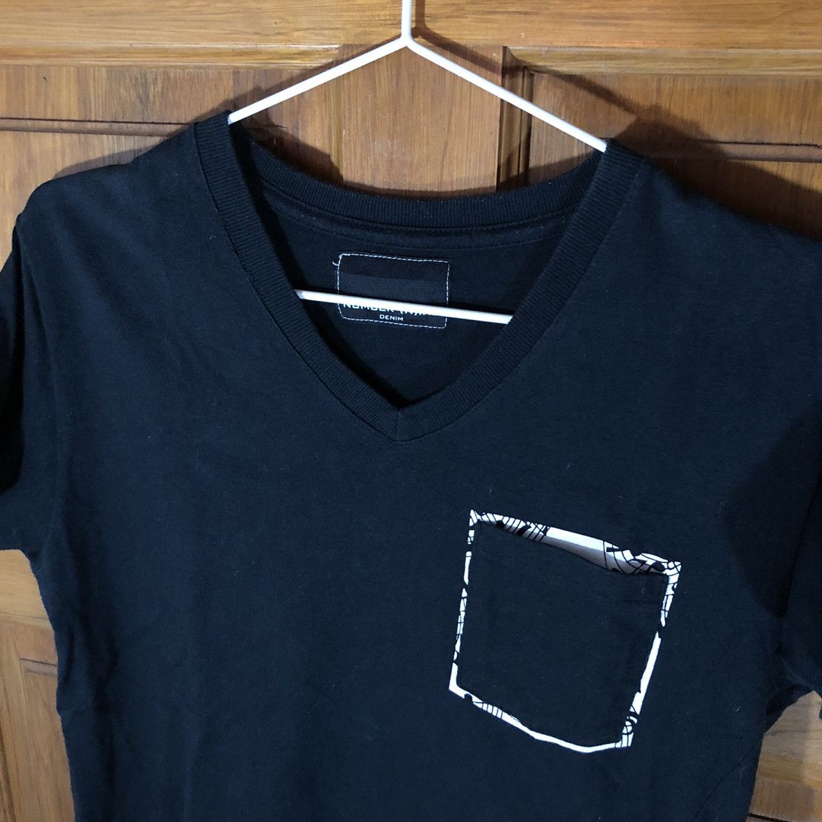 Japanese Brand Number Nine Denim Pocket Tee Size US S / EU 44-46 / 1 - 2 Thumbnail