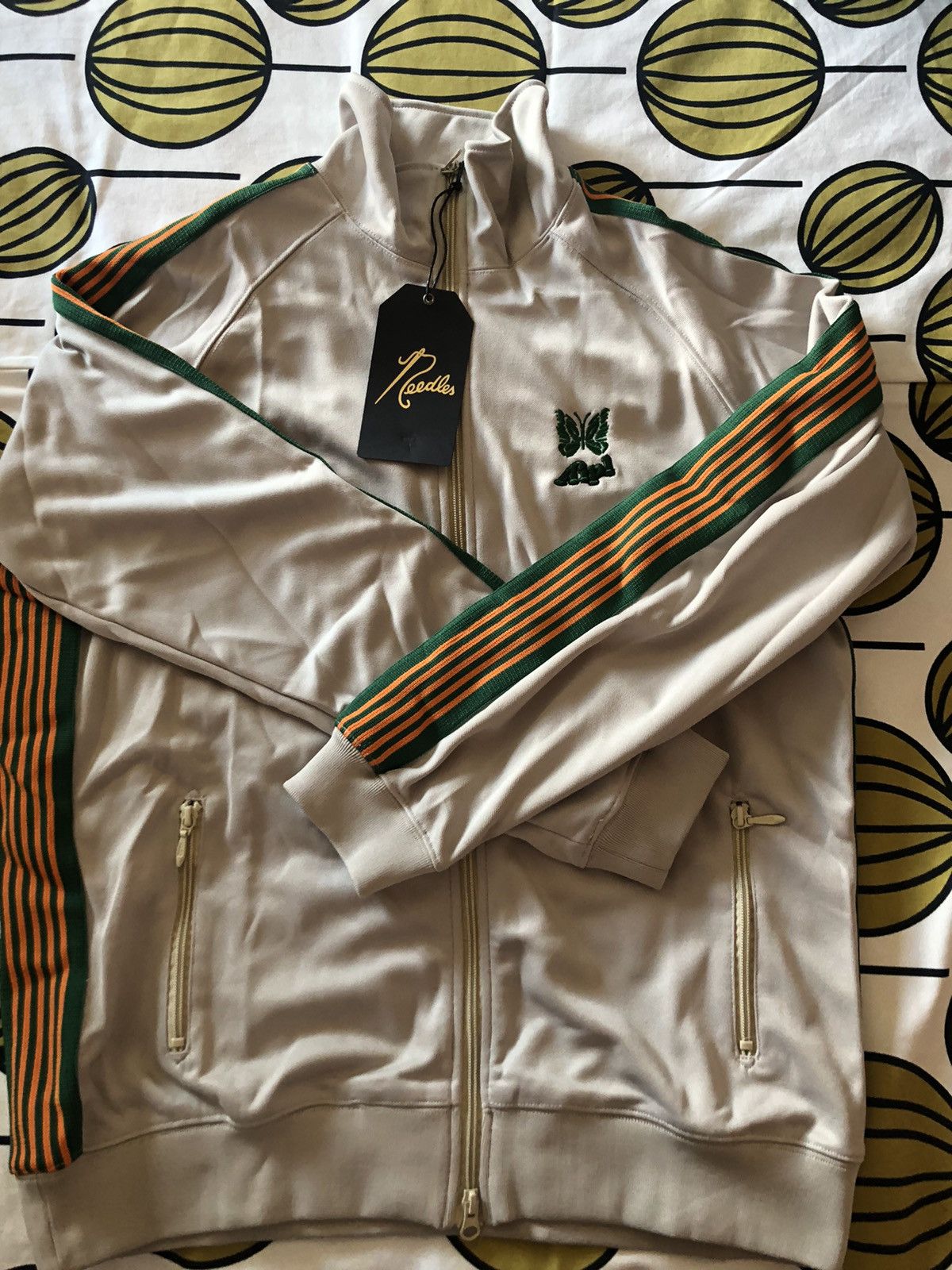 needles Aipl ストライプ ジップアップジャケット Needles Needles X AIPL Jacket | Grailed