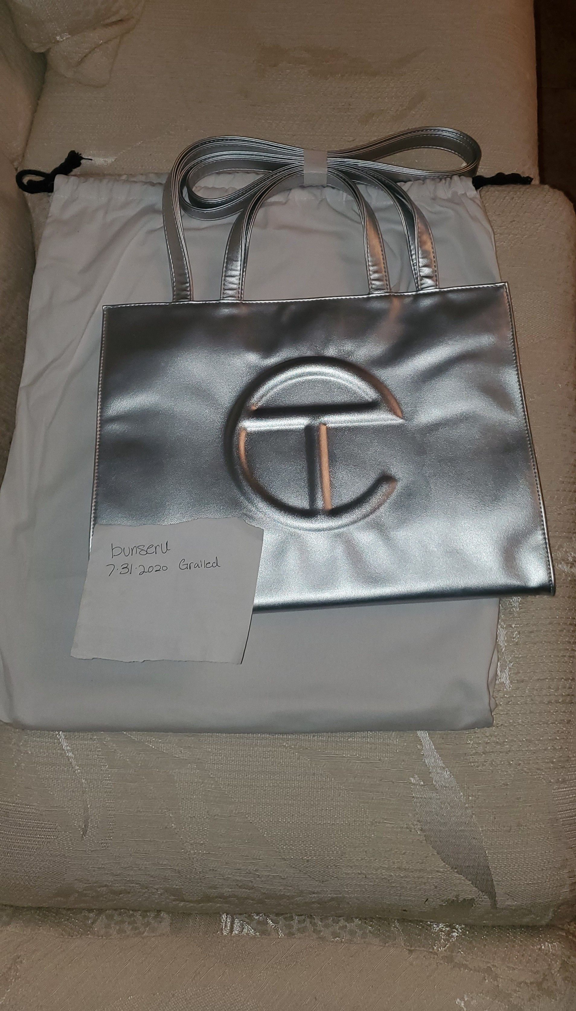 Telfar Telfar Medium Silver Bag | Grailed