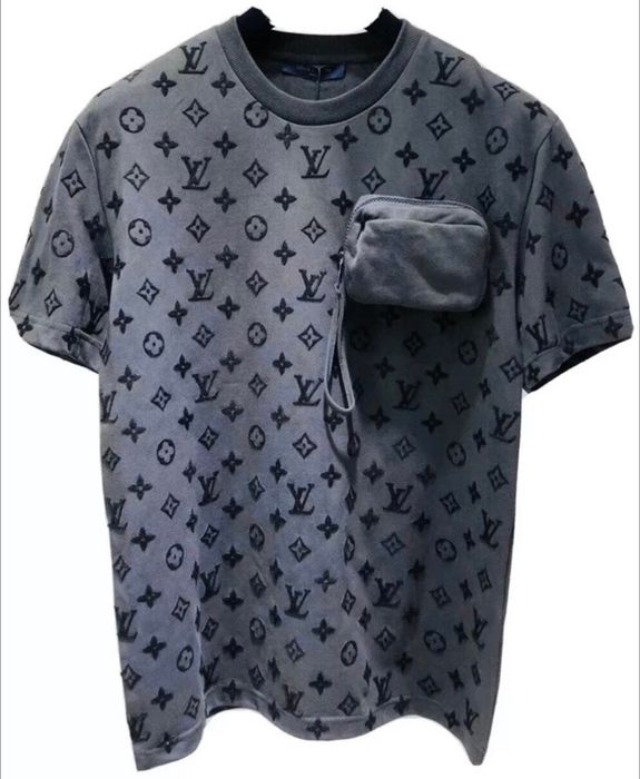 Louis Vuitton Hook-n-Loop Monogram short sleeves T-shirt, Luxury