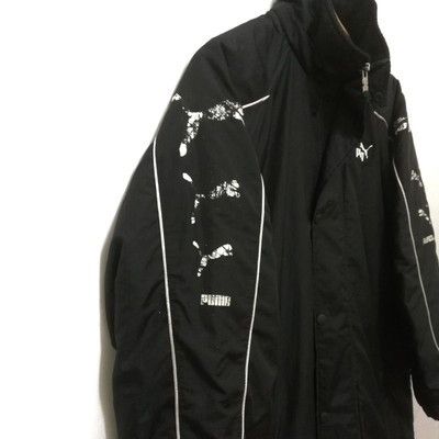 Vintage Puma jacket long embroidered size 150 fit M or L