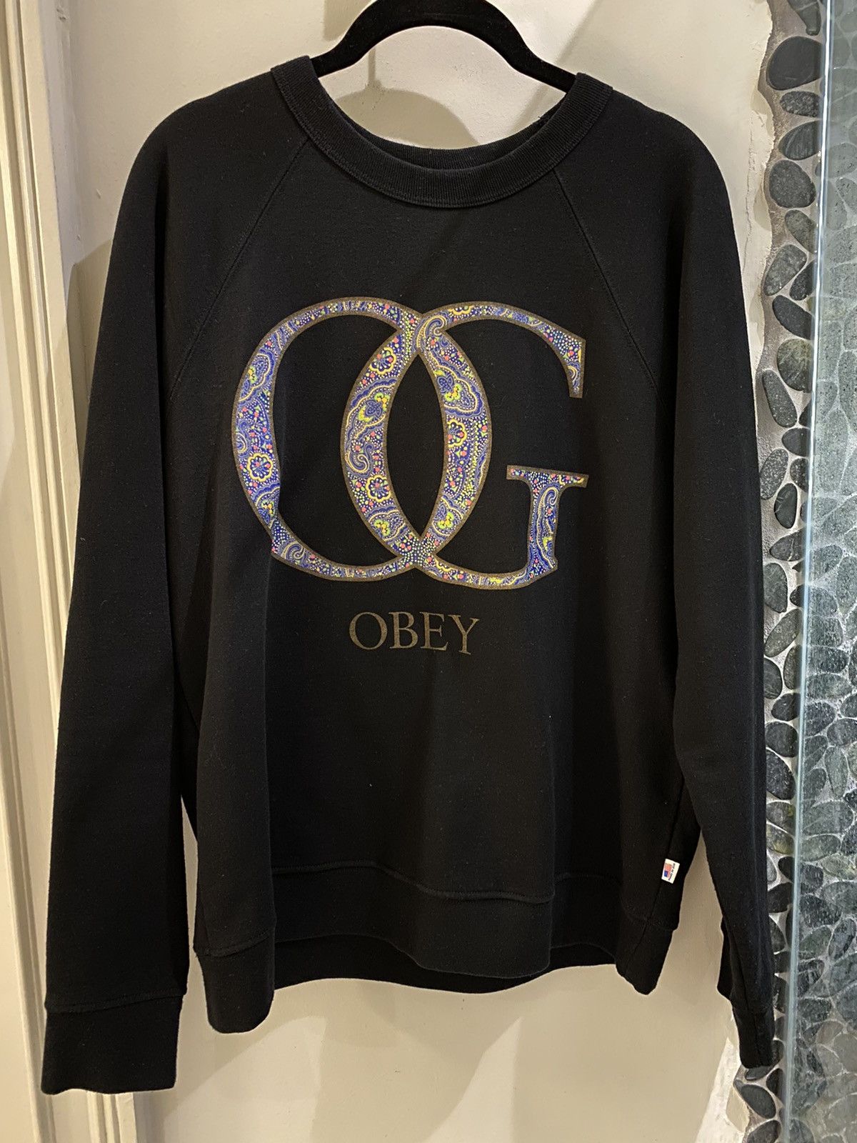 Obey × Vintage Paisley Sweatshirt Size US M / EU 48-50 / 2 - 1 Thumbnail