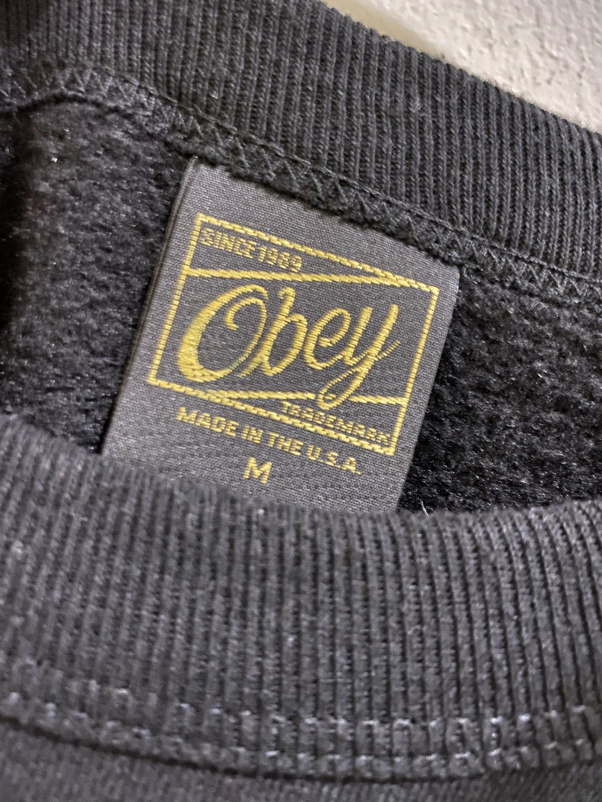 Obey × Vintage Paisley Sweatshirt Size US M / EU 48-50 / 2 - 2 Thumbnail