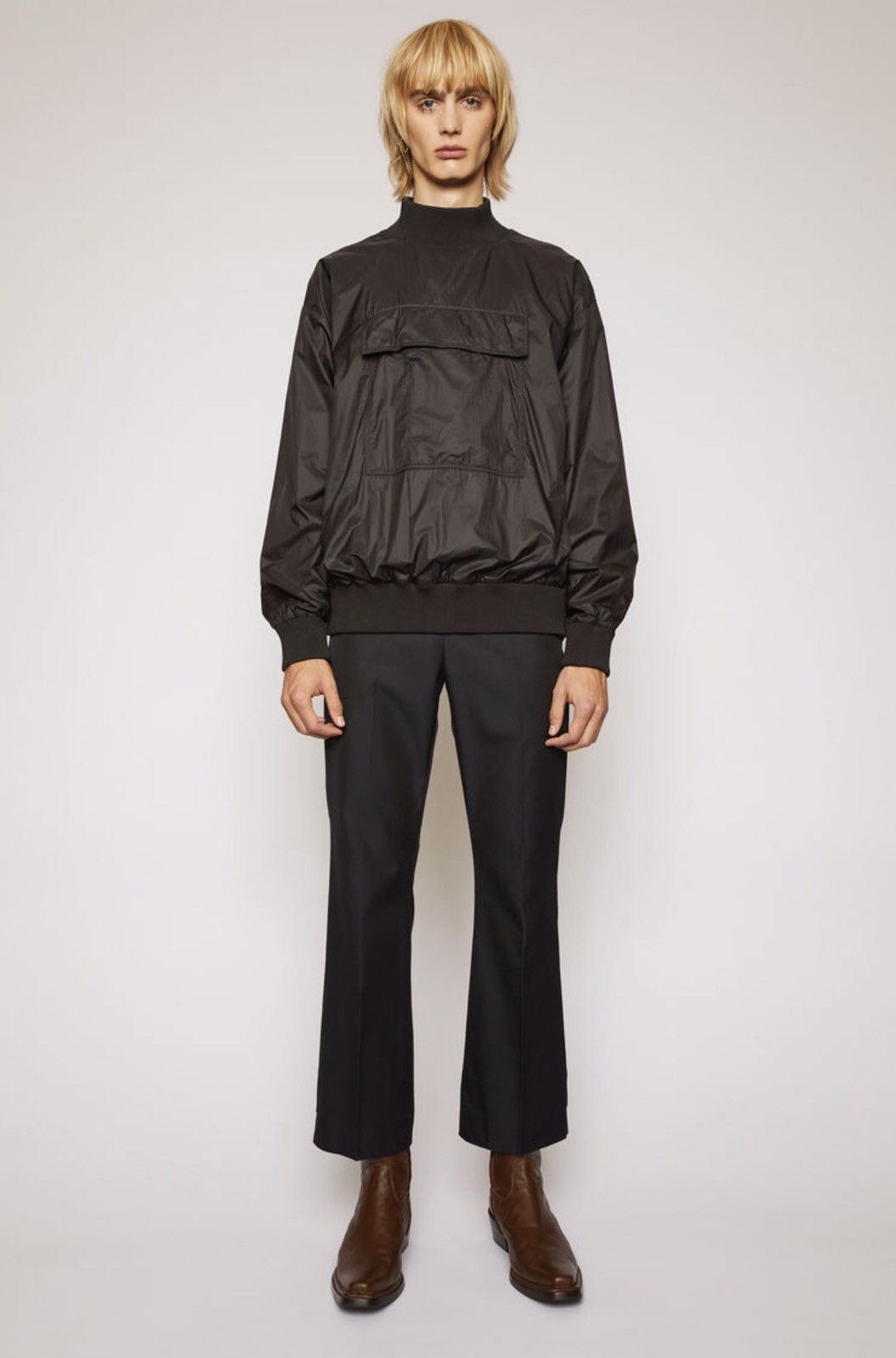 Acne Studios BNWT $700 Acne Studios 50 Ripstop Anorak black matte Size US M / EU 48-50 / 2 - 2 Thumbnail