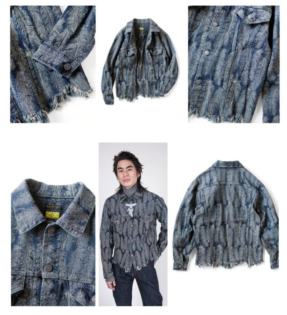 Kapital Feather Denim Jacket | Grailed