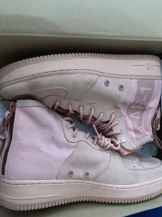 Sf air force 1 mid coral stardust hot sale