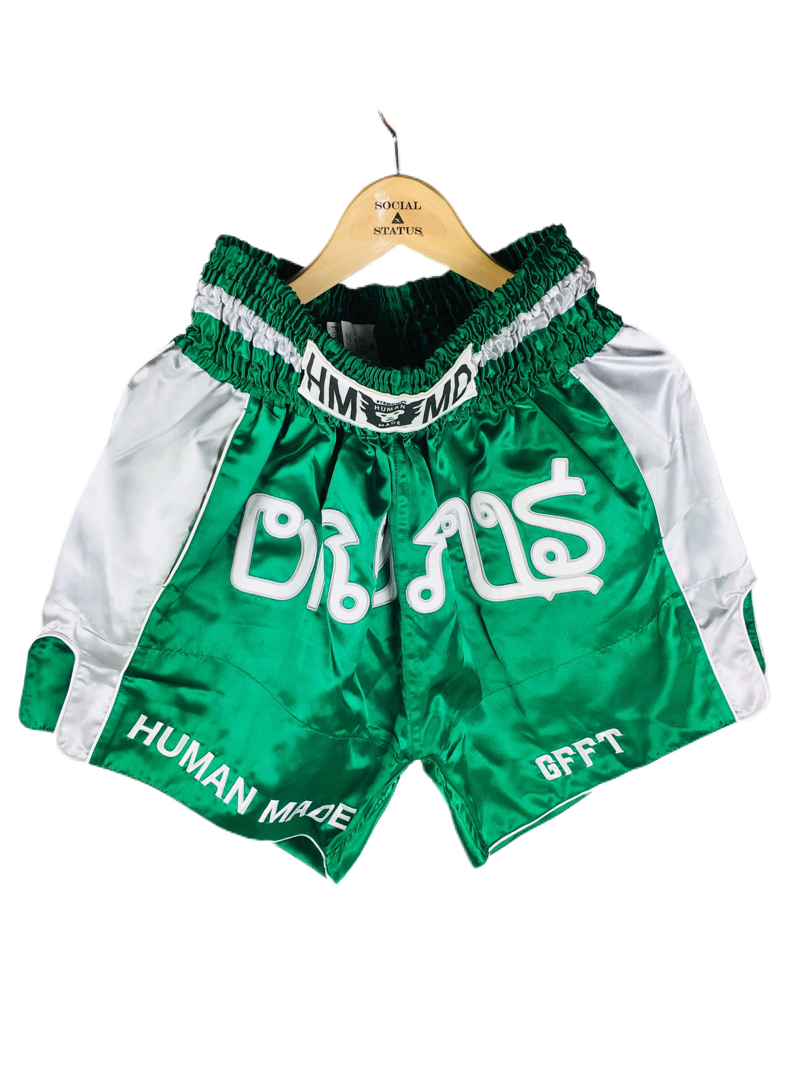 Human Made Men's Nylon Shorts in Green Human Made