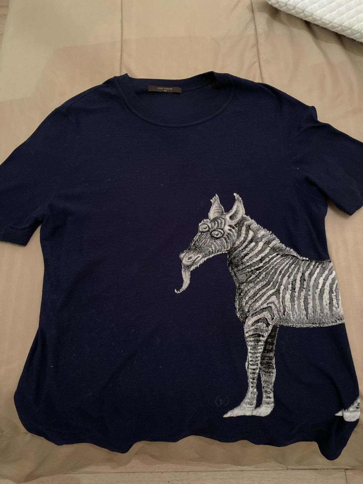 Louis Vuitton 2017 x Chapman Brothers 'Zebra' T-Shirt - Blue T