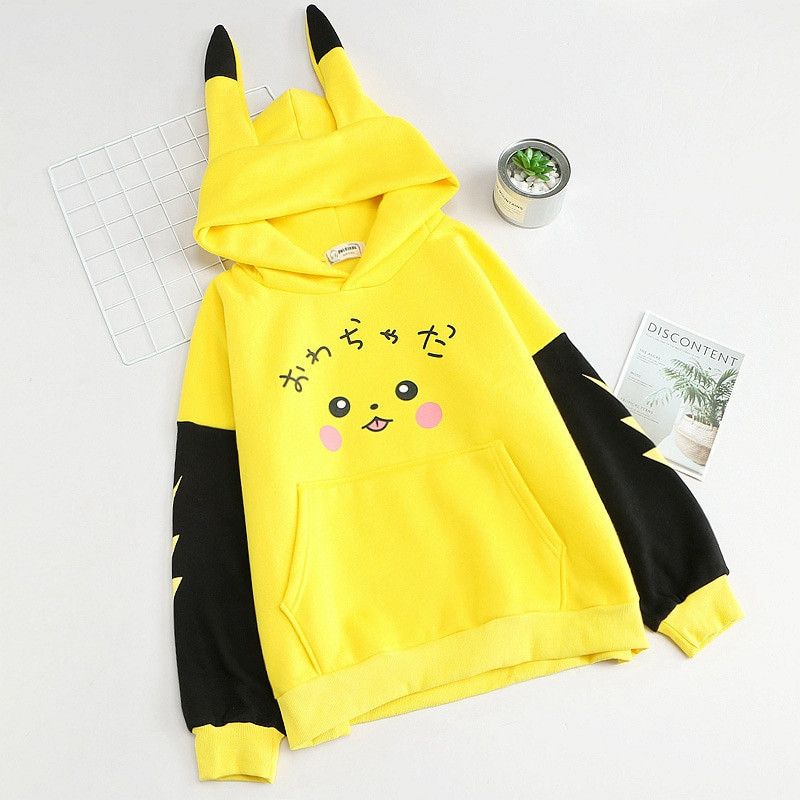 Custom Pikachu Print Hoodies Anime | Grailed