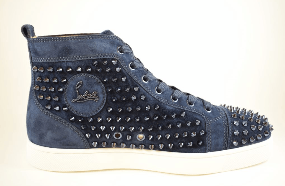 Christian Louboutin Louis Flat VV/Spikes Marine Size: 42 | Grailed