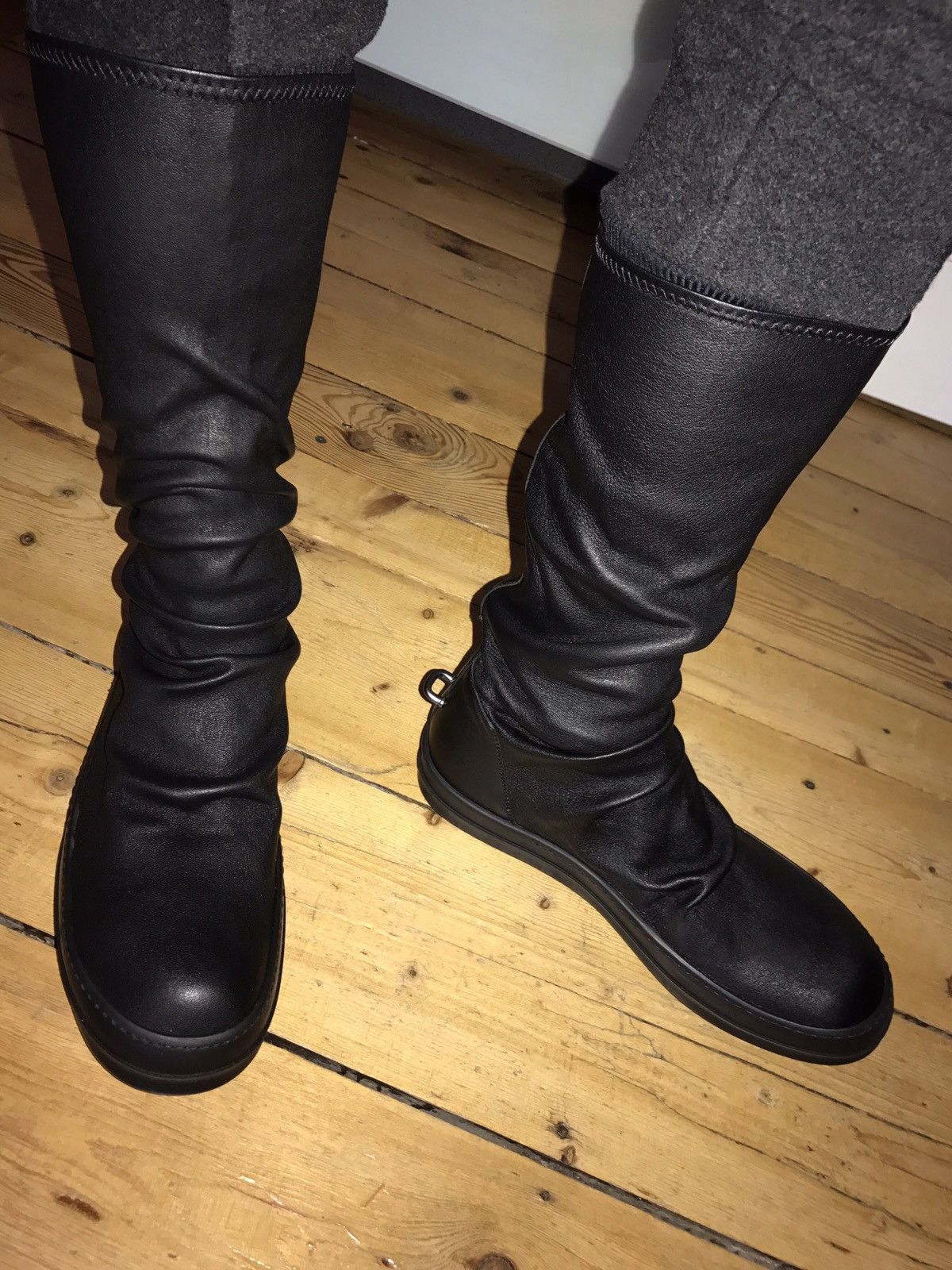 Rick Owens Cyclops Socks boots Size 43 Black No Toe cap E16 | Grailed