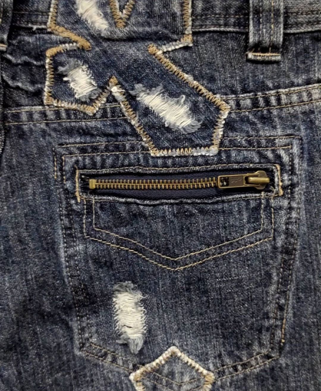 Designer × Japanese Brand Japanese Brand Cross DenimPants Size US 30 / EU 46 - 6 Thumbnail