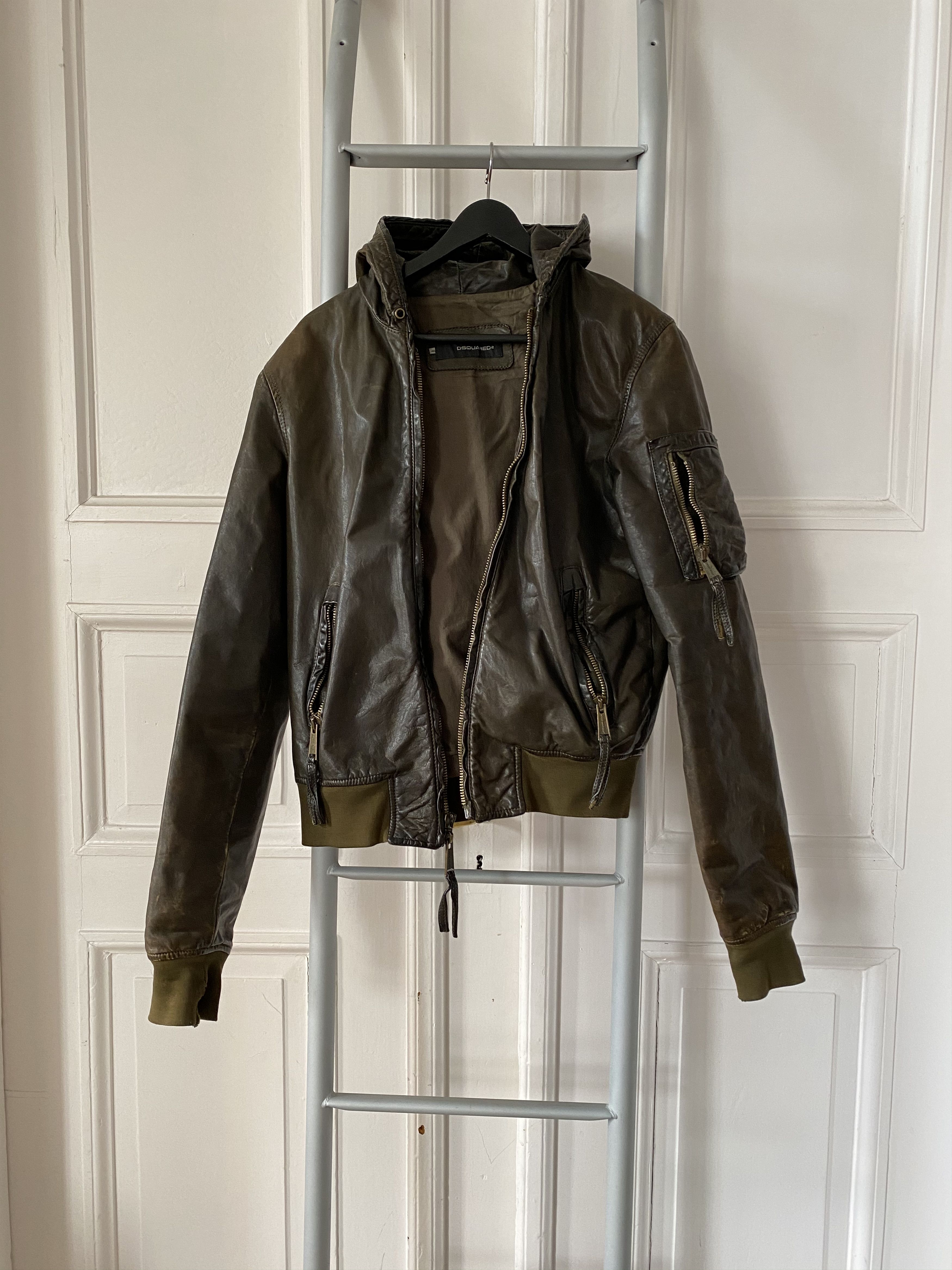 Dsquared2 Dsquared Leather Jacket Size US M / EU 48-50 / 2 - 1 Thumbnail
