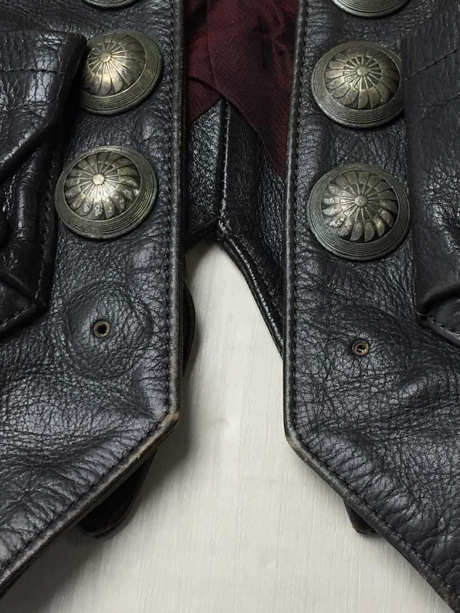 Blackmeans Blackmeans Leather Concho Vest Size US S / EU 44-46 / 1 - 6 Thumbnail