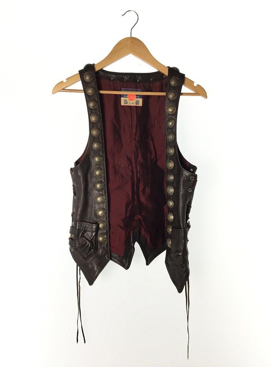 Blackmeans Blackmeans Leather Concho Vest Size US S / EU 44-46 / 1 - 1 Thumbnail
