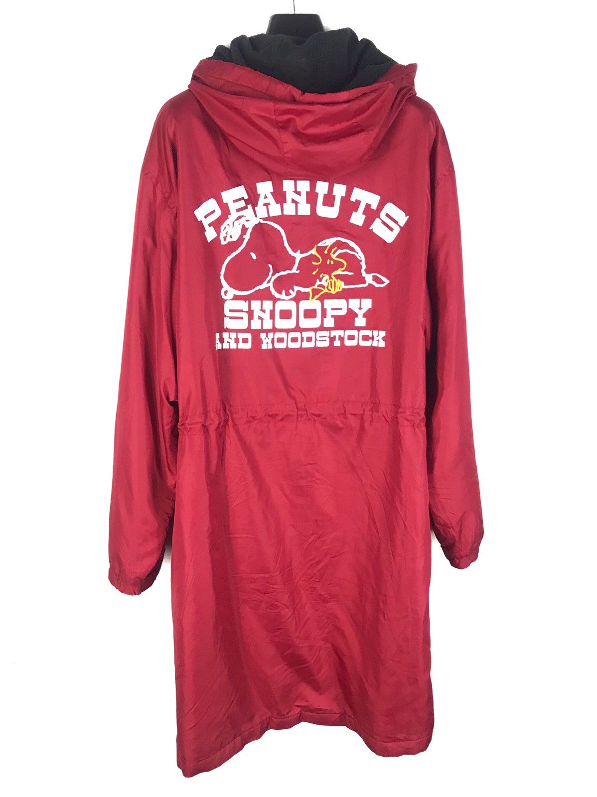PEANUTS SNOOPY AND WOODSTOCK RAIN COAT PARKA HOODIE