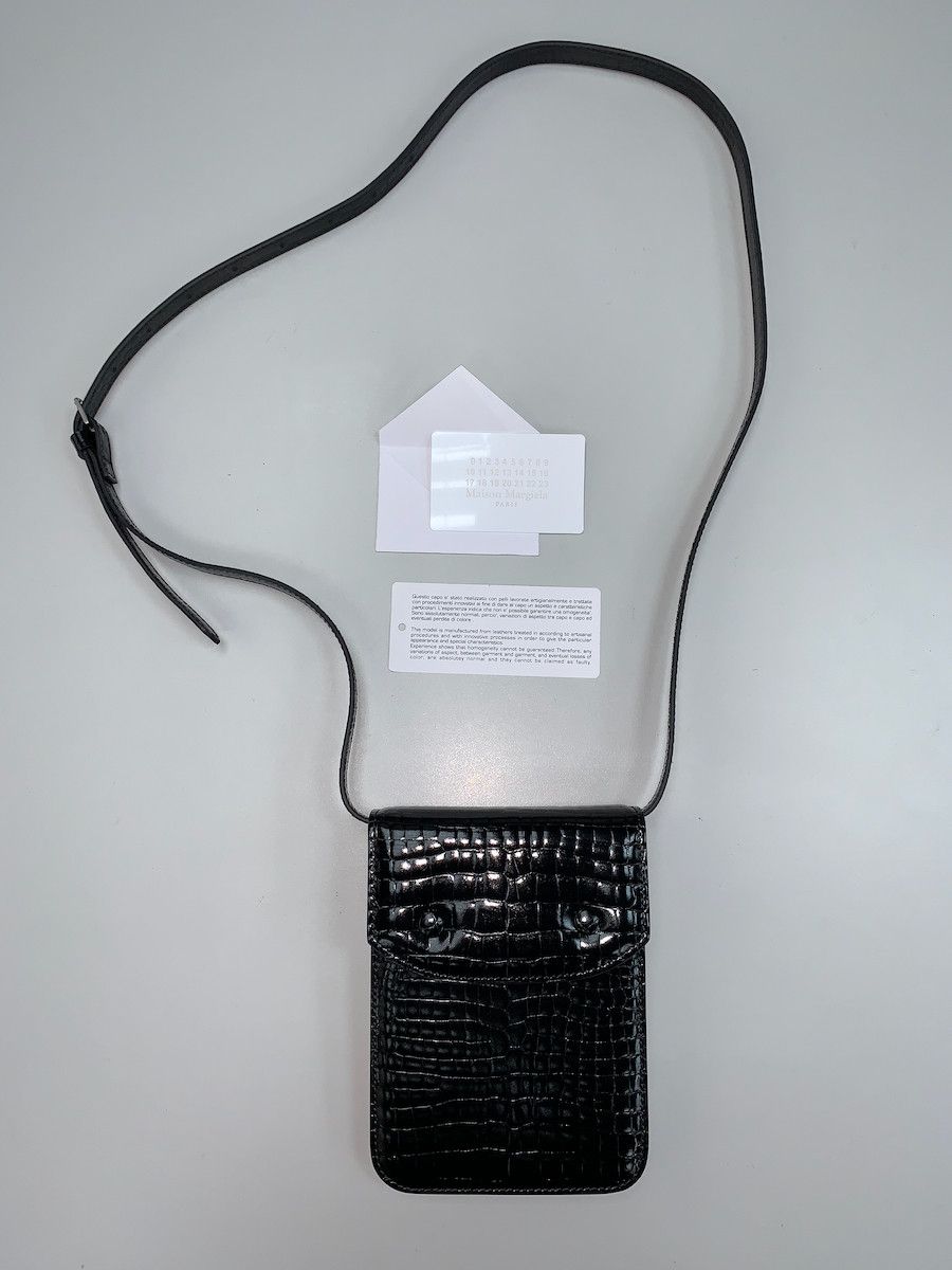 Maison Margiela Crocodile-embossed Leather Cross-body Bag