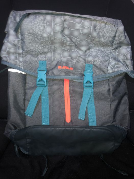 Nike LeBron James Air Ambassador Backpack Baby Blue Orange