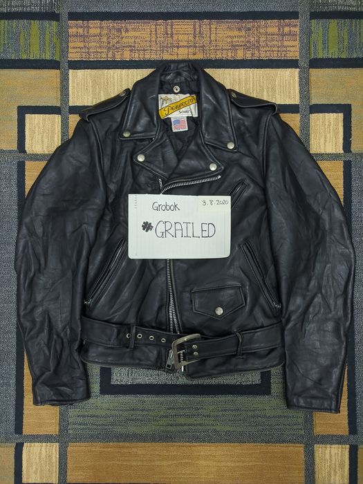 Schott SCHOTT PERFECTO 618 LEATHER JACKET SIZE 34 | Grailed