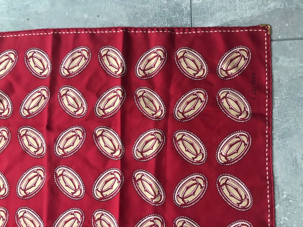 Cartier Cartier Monogram red silk scarves Size ONE SIZE - 6 Thumbnail