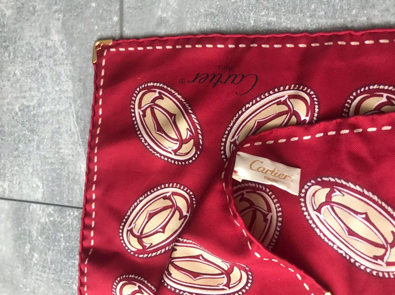 Cartier Cartier Monogram red silk scarves Size ONE SIZE - 5 Thumbnail