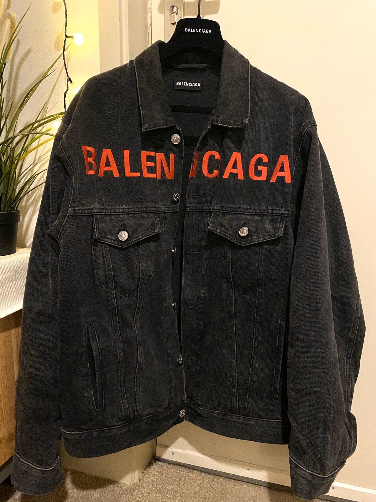 Balenciaga Balenciaga Denim Jacket Box Logo *FINAL DROP Balenciaga Balenciaga Denim Jacket Box Logo *FINAL DROP