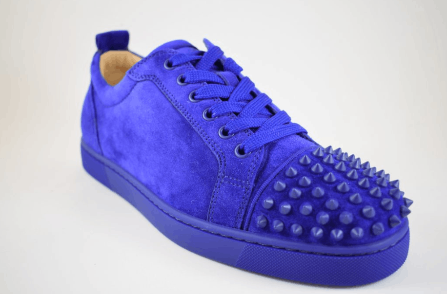 Christian Louboutin Sneakers: Louis Junior Spikes Flat Veau Velours