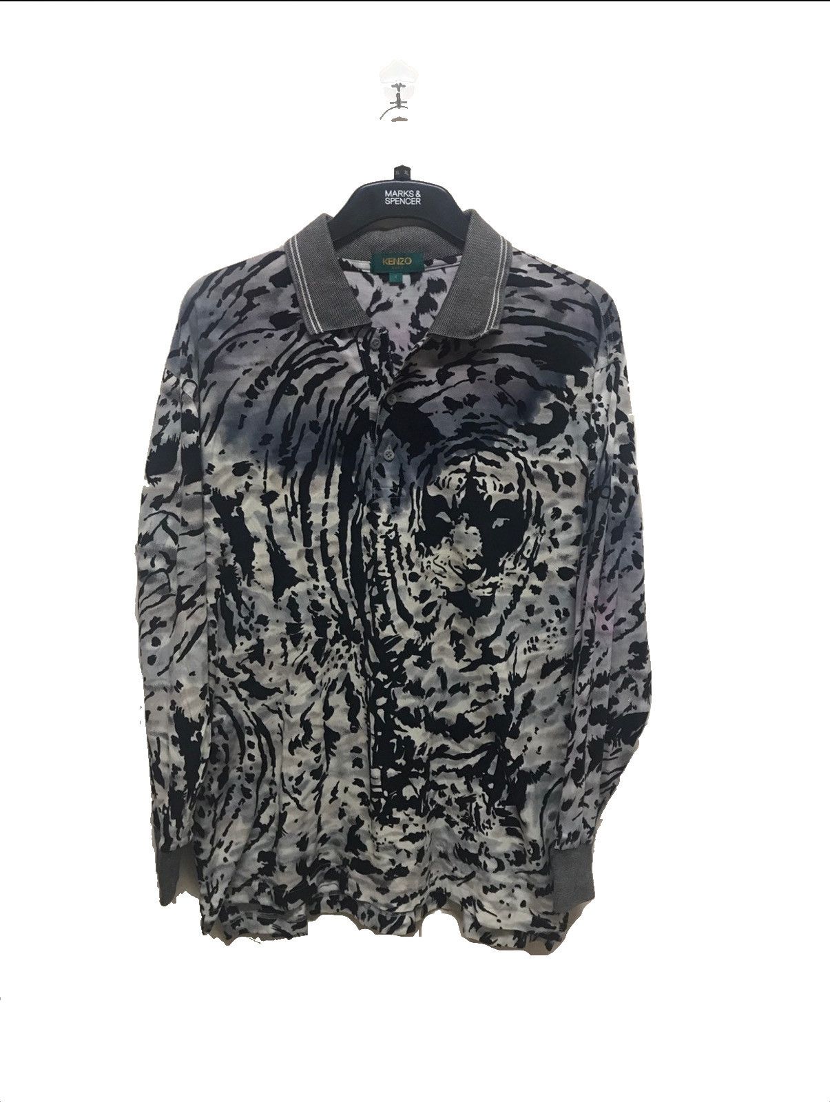 Kenzo KENZO PARIS OVER PRINTED TIGER DESIGN POLO SHIRT Size US L / EU 52-54 / 3 - 1 Thumbnail
