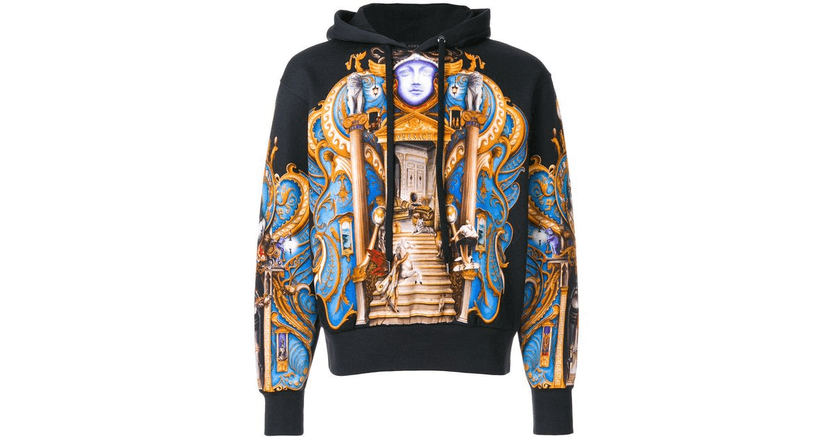 Versace skater olympus print hoodie sale