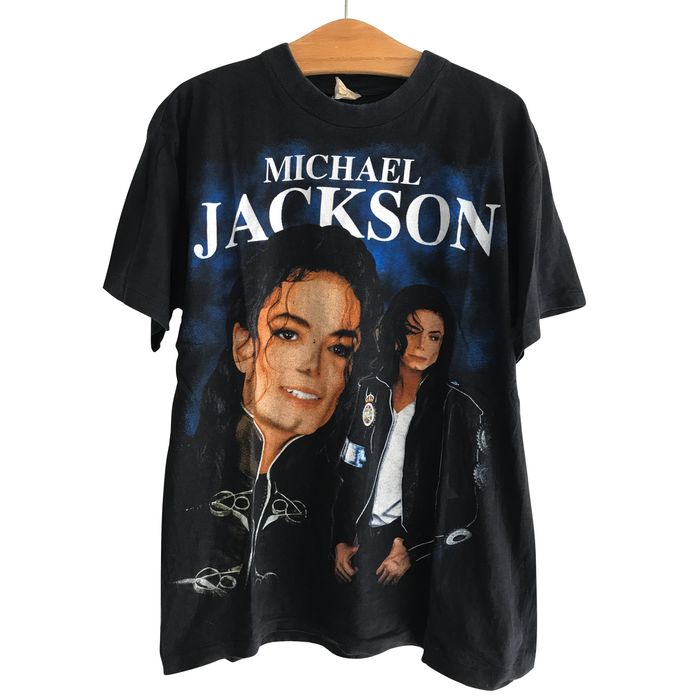 Vintage 1996 Michael Jackson T-shirt King of Pop History World 