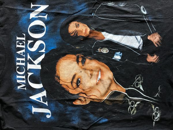 Vintage 1996 Michael Jackson Tshirt King of Pop History World Tour merch Tee Size L Dark Heather 4XL Tshirt | Osorin