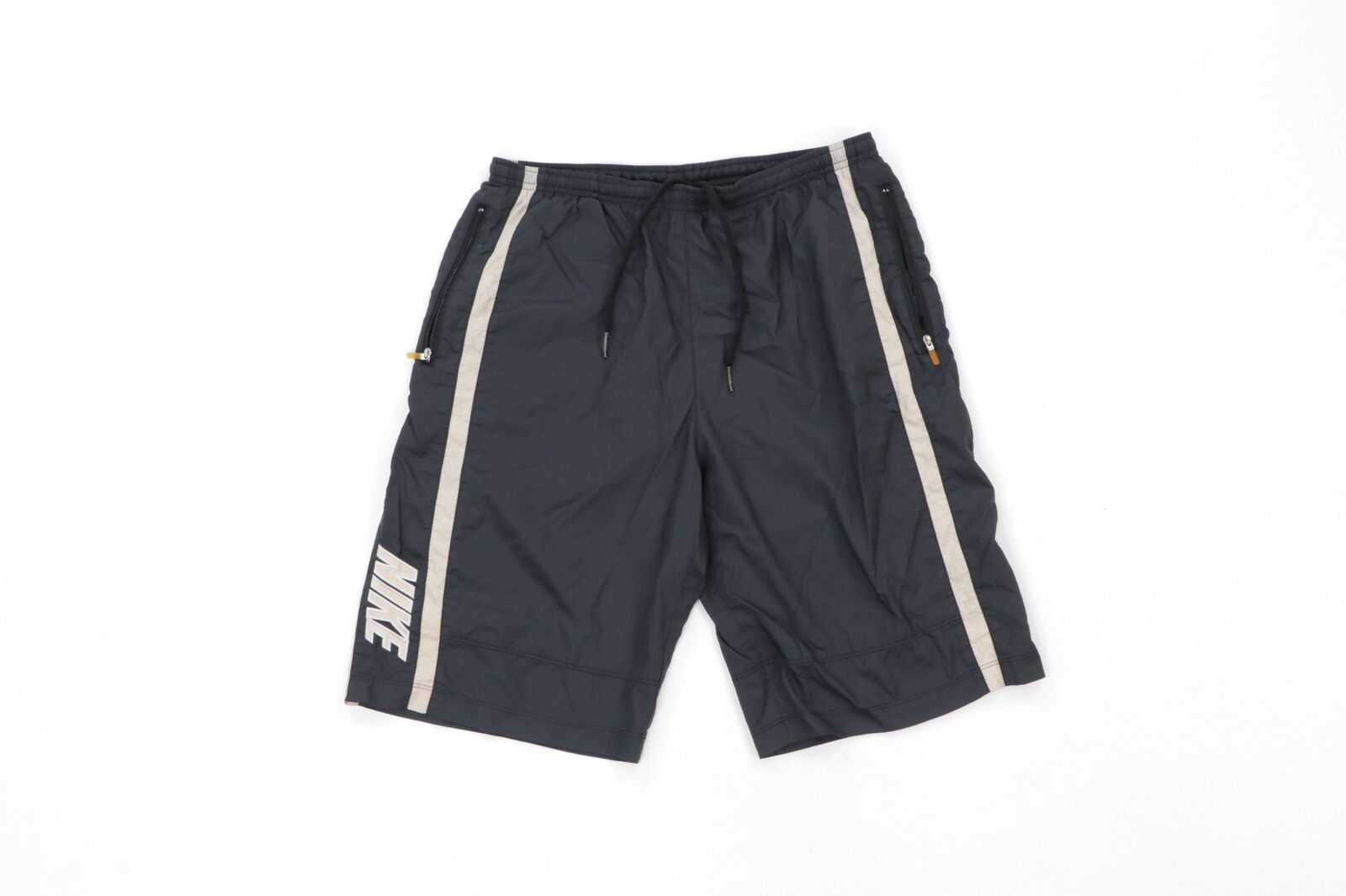 Nike × Vintage Vintage Nike Stitched Spell Out Striped Lined Nylon Shorts Size US 32 / EU 48 - 1 Thumbnail
