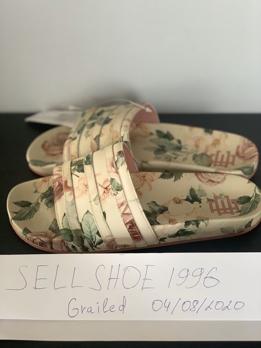 Adidas adilette eric emanuel floral hot sale